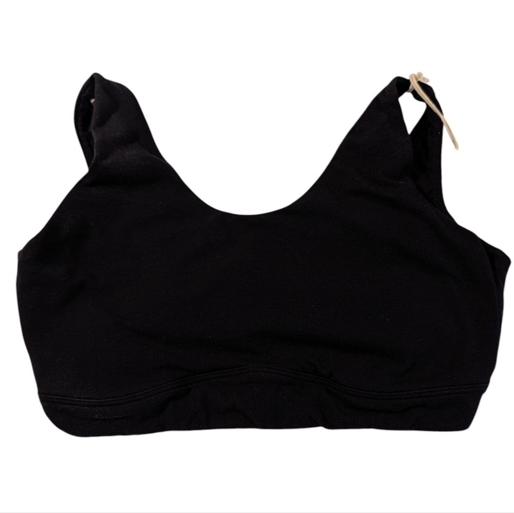 Harper Wilde Black Cotton Scoop Bralette Size 2XL